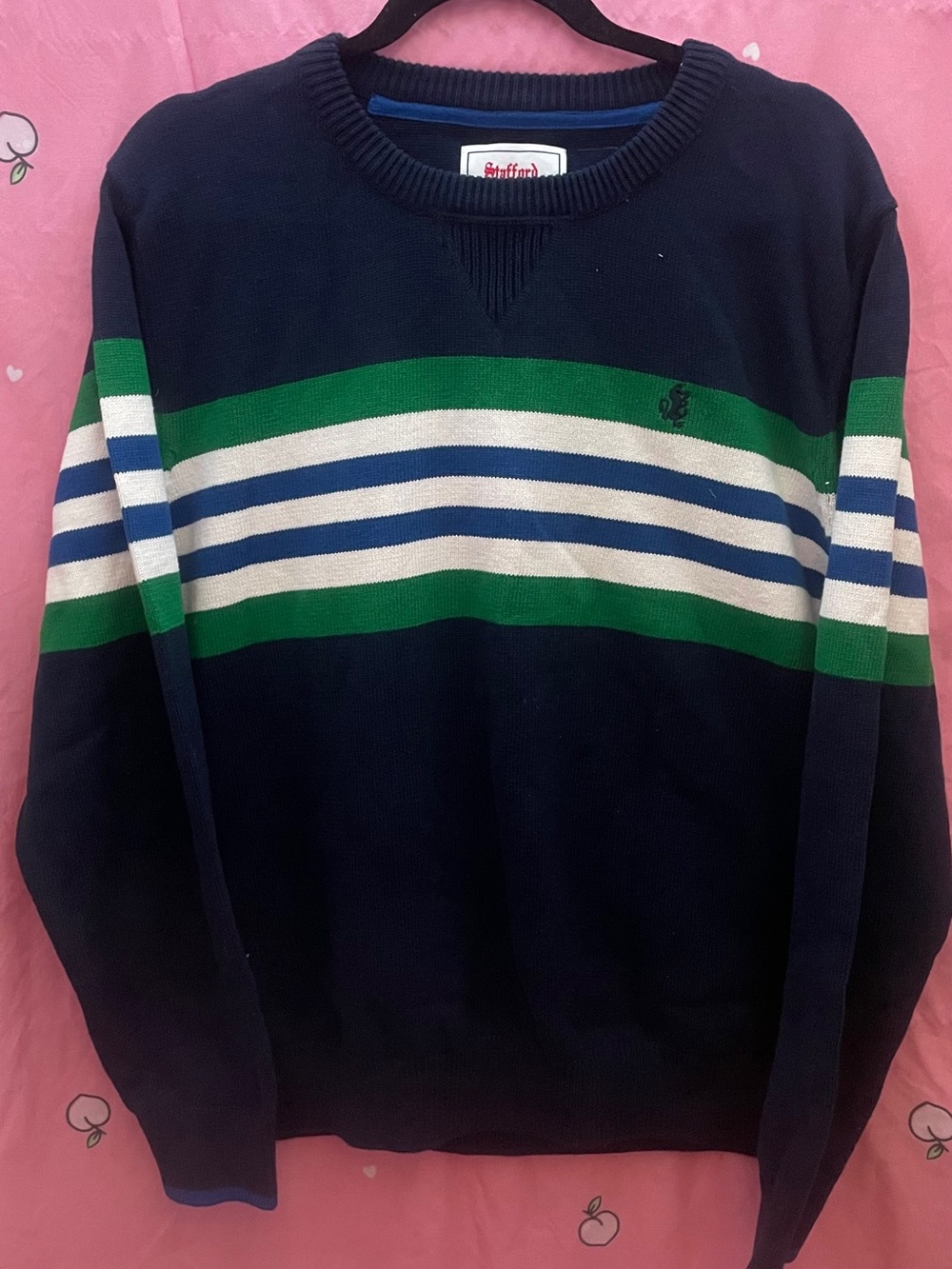 Stafford Prep Mens Stripped Crewneck